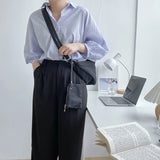 Casual Nylon Shoulder Bag Large Capacity Crossbody Handbag with Wallet