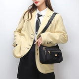 Nylon Crossbody Bag Waterproof Multi-layer Shoulder Bag