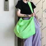Casual Nylon Shoulder Bag For Women Large Capacity Crossbody Bag