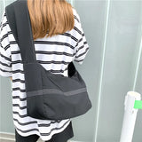 Women's Casual Nylon Shoulder Bag with Phone Bag
