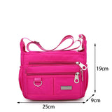 Casual Nylon Shoulder Bag Large Capacity Crossbody Waterproof Handbag