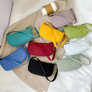 Casual Nylon Top-handle Pouch Female Handbag Tote Bag Clutch Daily Bag
