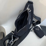 Casual Nylon Triangle Crossbody Bag for Women