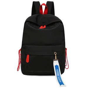 Casual Nylon Waterproof Backpack Schoolbag