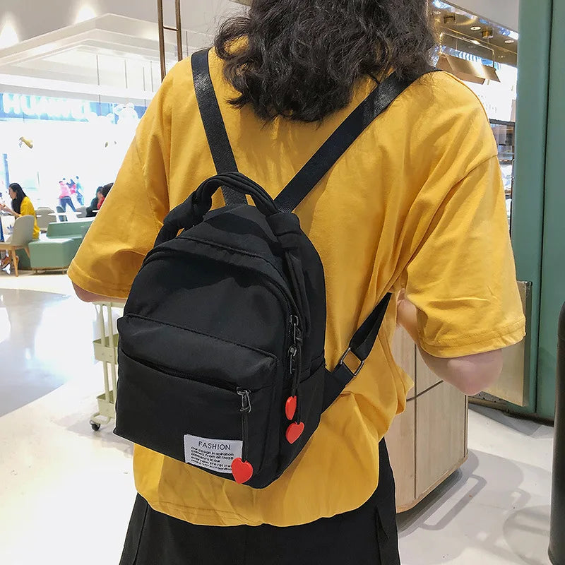 Casual Nylon Women Backpack Mini Travel Backpack Female Ladies Shoulder Bag Girl