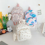 Casual Nylon Women Backpack Small Students Book Bags School Bags for Teenager Gi