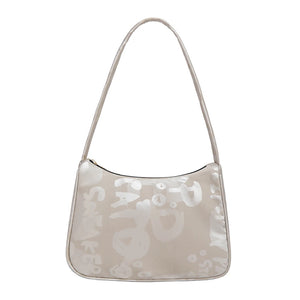 Casual Nylon Women Daily Shoulder Bags Vintage Letters Printing Ladies Tote
