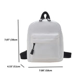 Nylon Mini Backpack for Women Small School Bags Shoulder Handbags