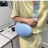 Casual One Shoulder Solid Pu Leather Bag