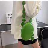 Casual One Shoulder Solid Pu Leather Bag