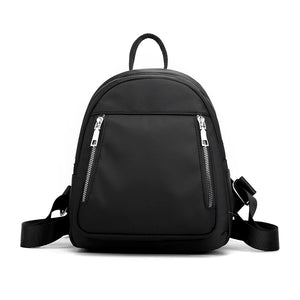 Waterproof Nylon Backpack for Women - Casual School Bag