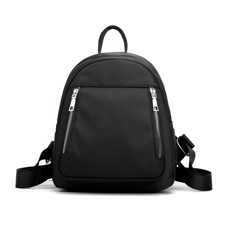 Waterproof Nylon Backpack for Women - Casual School Bag