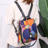 Casual Oxford Cloth Women Backpack Anti Theft Girls Schoolbags Teen Travel