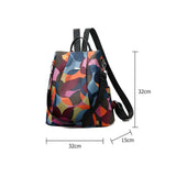 Casual Oxford Cloth Women Backpack Anti Theft Girls Schoolbags Teen Travel
