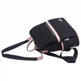 Casual Oxford Leather Backpack Women Ladies Zipper Shoulder Bag