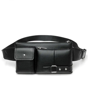 Casual PU Leather Business Shoulder Bag Crossbody Travel Sports Sling Pack
