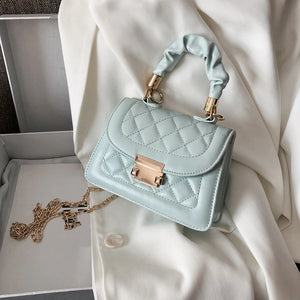 Casual PU Leather Sling Handbag Purse Chain Shoulder Crossbody Bag