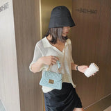 Casual PU Leather Sling Handbag Purse Chain Shoulder Crossbody Bag