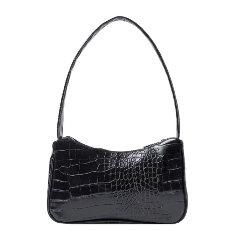 Casual PU Leather Sling Crossbody Bag Chain Shoulder Handbag