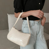 Casual PU Leather Sling Crossbody Bag Chain Shoulder Handbag