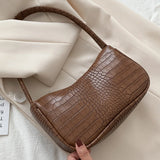 Casual PU Leather Sling Crossbody Bag Chain Shoulder Handbag