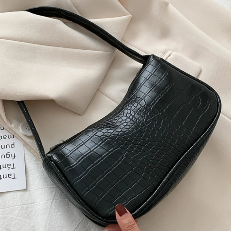 Casual PU Leather Women Handbag Shoulder Bag Chain Crossbody Female Daily
