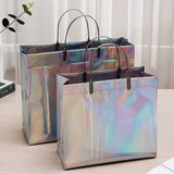Casual Waterproof PVC Tote Bag Thick Handbag Storage Bags