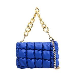 Casual Padded Crossbody Side Bags Quilted Down Cotton Women Shopping
