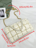 Casual Padded Crossbody Side Bags Quilted Down Cotton Women Shopping