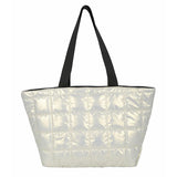 Casual Padded Tote Bag Women Winter Nylon Handbag Shoulder Purse