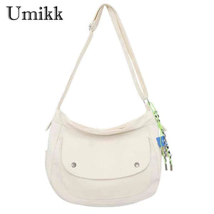 Casual Preppy School Shoulder Bag Women/Men Crossbody Satchel Large Capacity