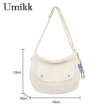 Casual Preppy School Shoulder Bag Women/Men Crossbody Satchel Large Capacity