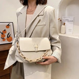 Casual PU Leather Chain Women Handbags High Ladies Crossbody Bags