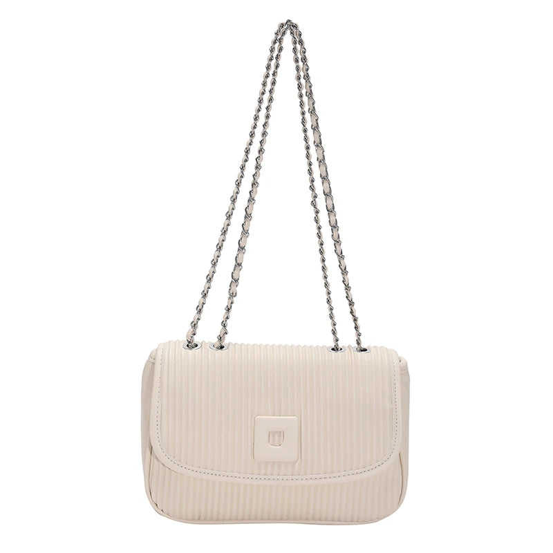 Casual PU Leather Women Handbags Chain Small Shoulder Messenger Bags