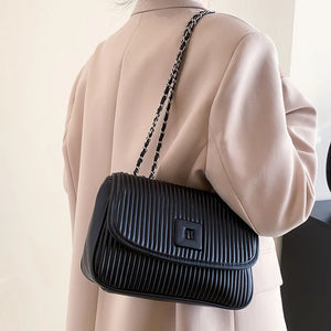 Casual PU Leather Women Handbags Chain Small Shoulder Messenger Bags