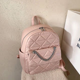 Casual PU Leather Women Small Backpack for Girls