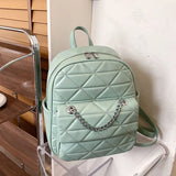Casual PU Leather Women Small Backpack for Girls
