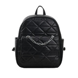 Casual PU Leather Women Small Backpack for Girls