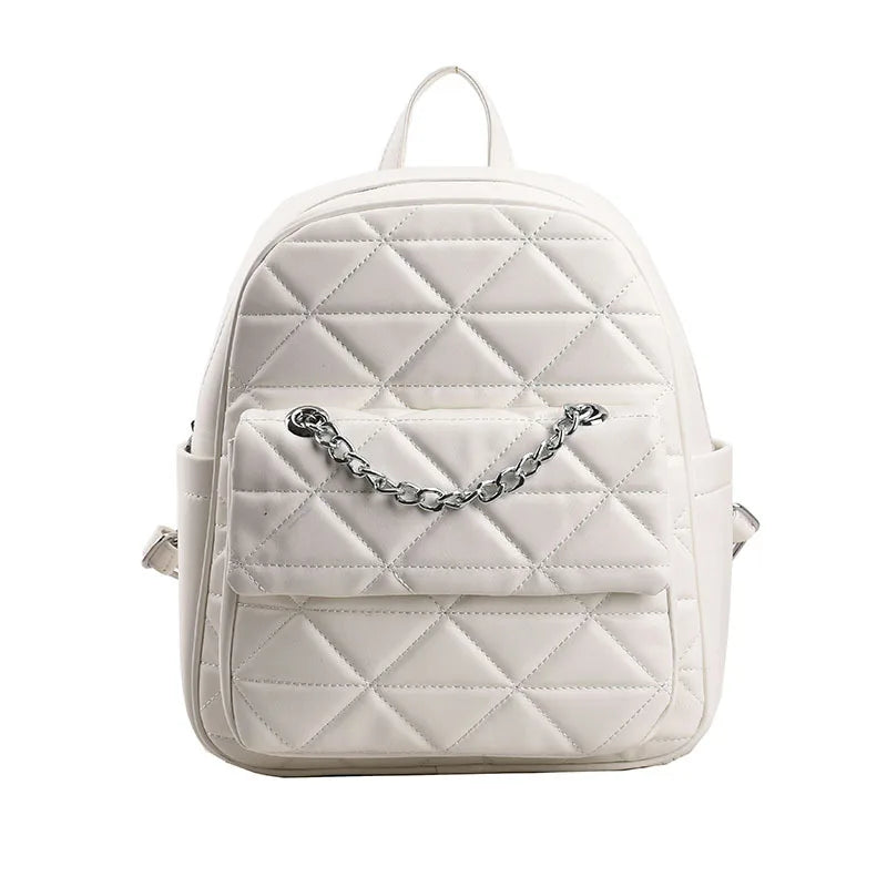 Casual PU Leather Women Small Backpack for Girls