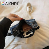 Casual Denim Chain Handbag Women Purse Underarm Bag Shoulder