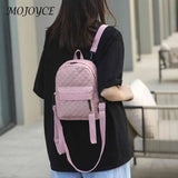 Vintage Lattice Pattern Women Backpack School Bag