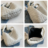 Women's Plaid Shoulder Bag Large Capacity Travel Tote Bags