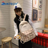 Casual Retro Female Backpack Pendant Backpacks Adjustable Strap Large Capacity
