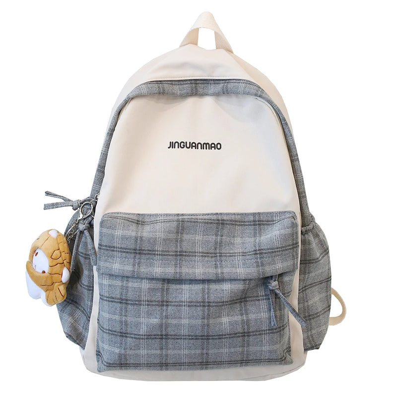 Casual Retro Female Backpack Pendant Backpacks Adjustable Strap Large Capacity