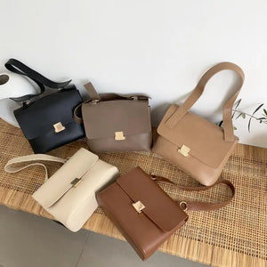 Retro Women Shoulder Bags Strap Female Handbags Pu Leather Crossbody Messenger