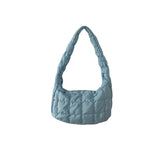 Casual Ruched Hobos Women Shoulder Bags Nylon Handbags