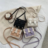 Daisy Embroidery Crossbody Bag Ladies Shoulder Straw Bag