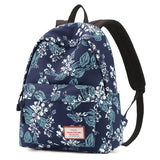 Casual School Backpack Bag for Girls Teen Female Travel Laptop Flower P