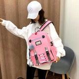 Girls Women Backpacks School Backpack USB Charging Schoolbag Backpack