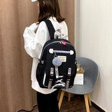 Girls Women Backpacks School Backpack USB Charging Schoolbag Backpack